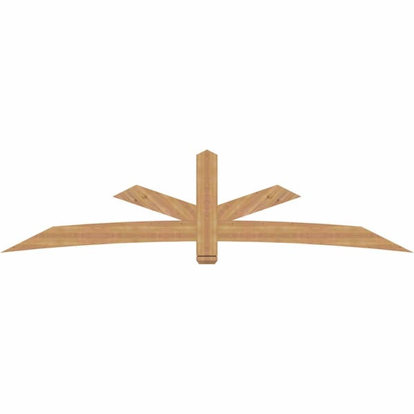 Ekena Millwork Alberta Smooth Timber Gable Bracket, Western Red Cedar, 108"W x 27"H x 1 1/2"D x 5 1/2"F, 6/12 Pitch GBW108X27X0206ALB00SWR - main